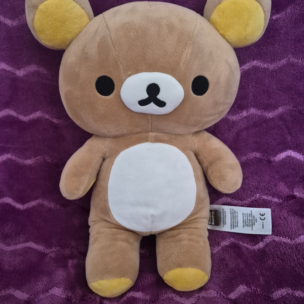 Sanrio x Rilakkuma plush toy with zipper 15"  - Picture 2 of 8